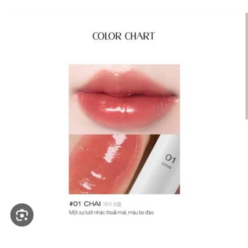 พร้อมส่ง ของเเท 💯 Bbia Glow Lip Tint 01 Chai ยังไม่เปิด Exp. 2026