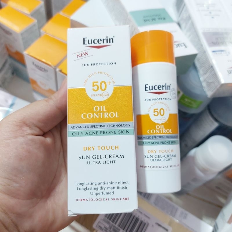 กันแดดดรายทัช (Oil) | ยูเซอริน Eucerin Sun Protection Oil Control Dry Touch Face Sun Gel Cream SPF50+ (50ml.)