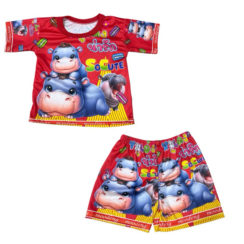 เสื้อผ้าเด็ก6เดือน - 2ขวบ ชุดเด็ก ชุดเซ็ทเด็ก ไซสS ลายหมูเด้ง ลายสไปเดอร์แมน ลายเจ้าหญิง ชุดผ้ามันลายซุปเปอร์ฮีโร่