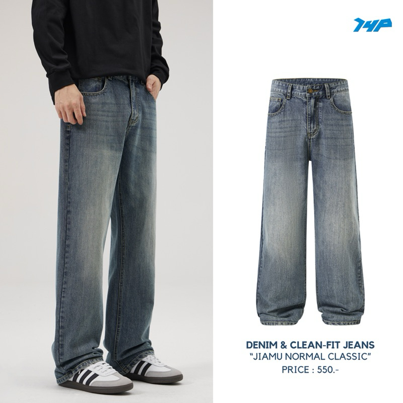 【DENIM & CLEAN-FIT JEANS】 "JIAMU NORMAL CLASSIC"