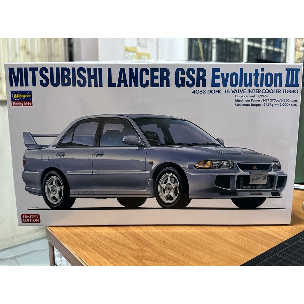 Hasegawa mitsubishi lancer gsr EVOlution III. อีโว3 1/24