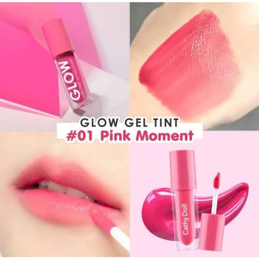 Cathy doll GLOW โกลว์เจลทิ้นท์ เติมสีปากพร้อมบำรุง สีสวยชัด 2.4กรัม