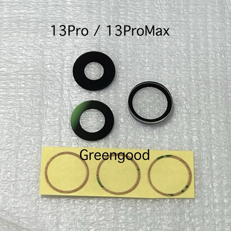 กระจกเลนส์กล้อง สำหรับ 13Pro /13ProMax แท้ สีเหมือน 1ชุด 3ชิ้น อะไหล่ซ่อมเครื่อง กระจกกล้องหลัง