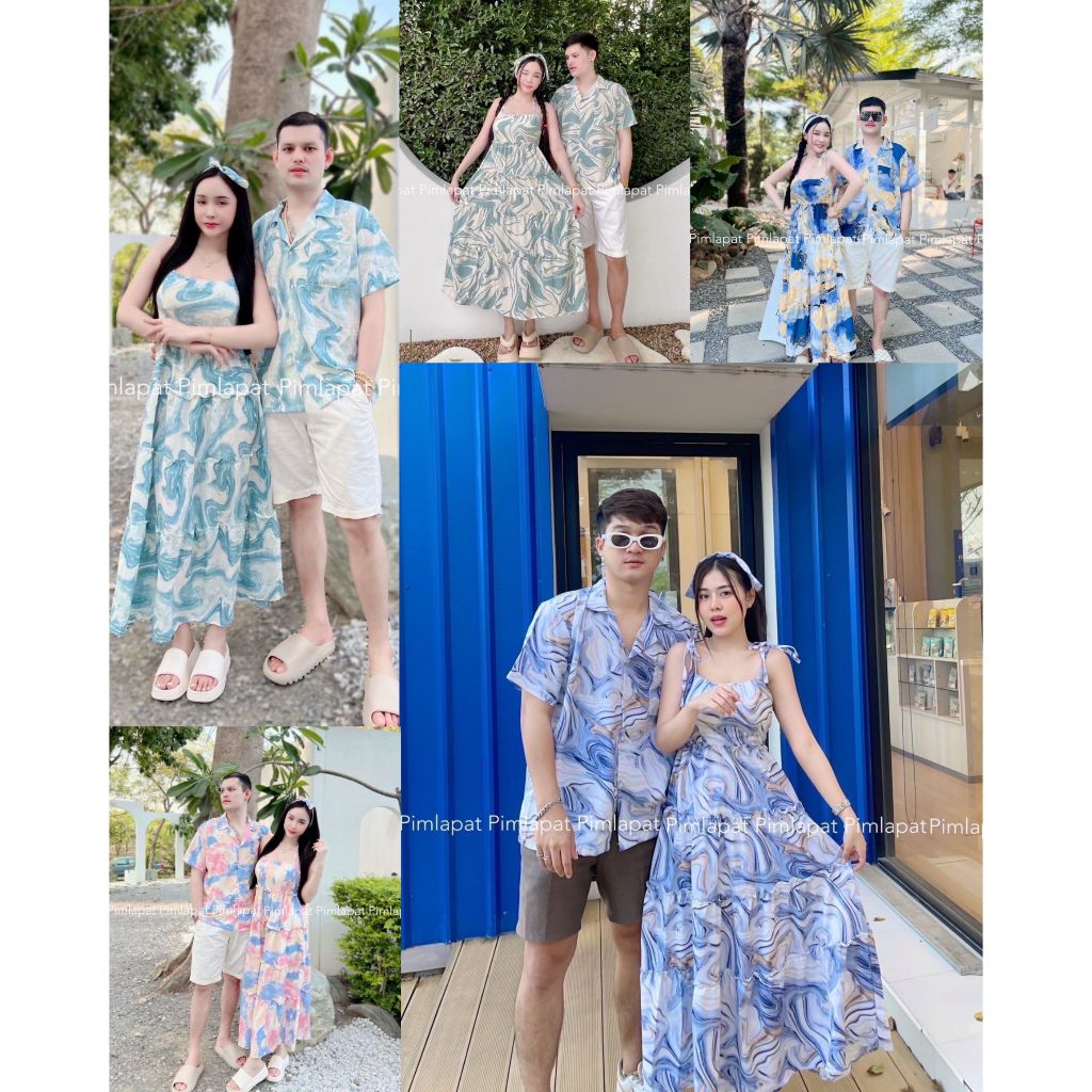 【PIMLAPAT】 PLP 031 ชุดคู่กับแฟน เซท3ชิ้นจะไปคาเฟ่หรือทะเลนี้ต้องมีน้าาคะ
