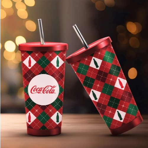 [จัดส่งเฉพาะกทม.และปริมณฑล][GWP] Coca-Cola X'Mas Tumblur แก้วเก็บความเย็นดีไซน์สุดน่ารักจาก"โคคา-โคล