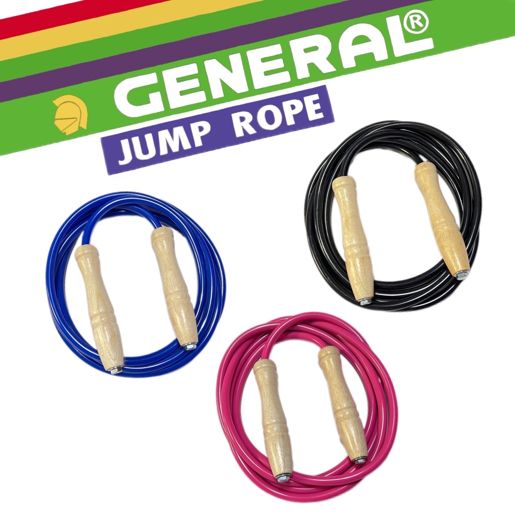 ถูกสุด🔥เชือกกระโดด 3 สี🔵💗⚫️ ผู้ใหญ่ เลือกความยาวตามส่วนสูง📏ด้ามไม้ Adult Jump Rope รุ่น 🥇Premium🥇