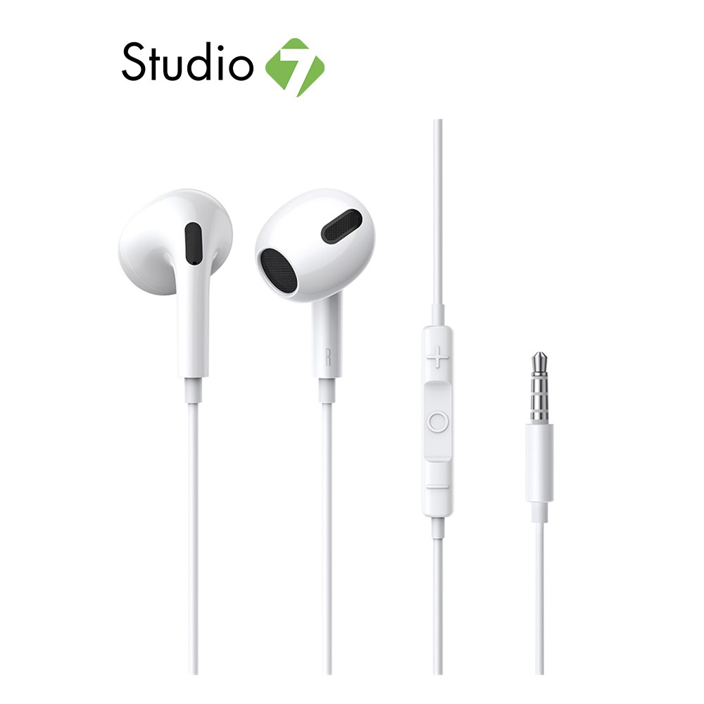 หูฟัง Baseus with Mic. Encok 3.5mm White by Studio7