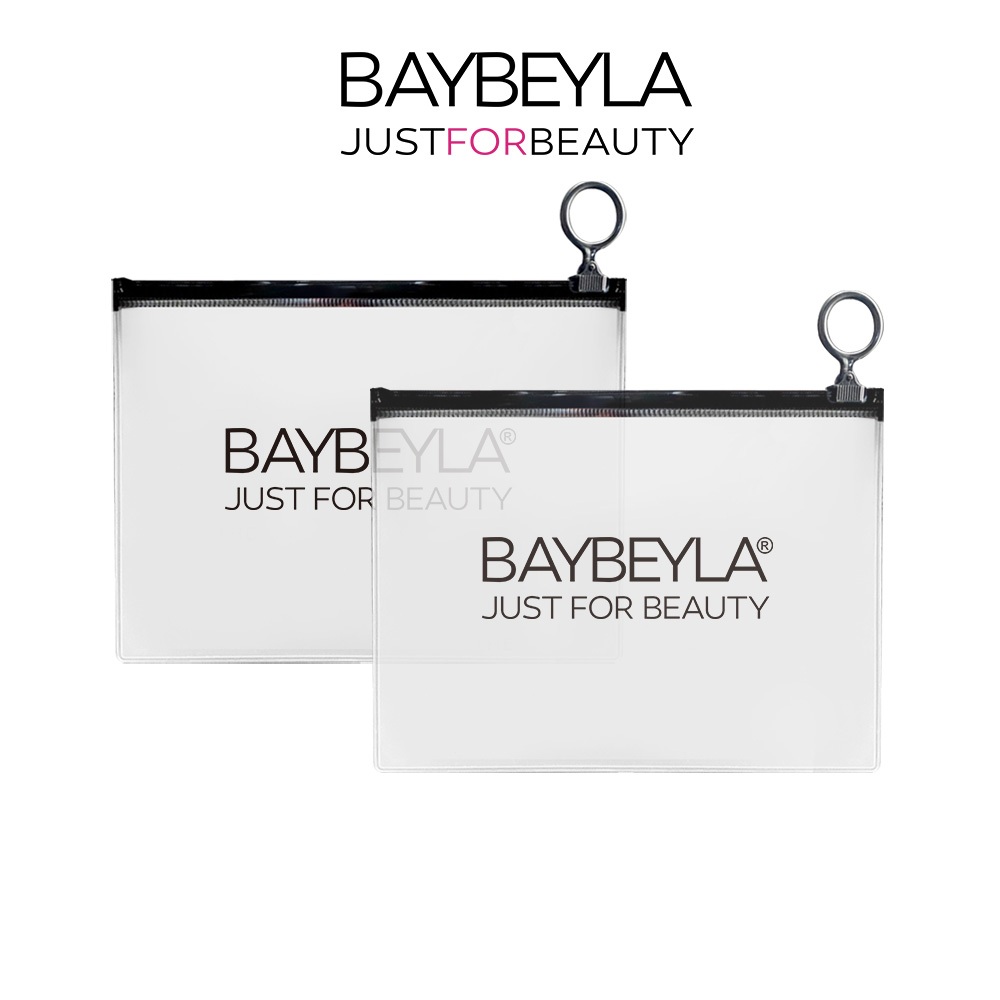 BAYBEYLA กระเป๋าซิปกันน้ำ เคลือบ PVC กันน้ำฝ้า
