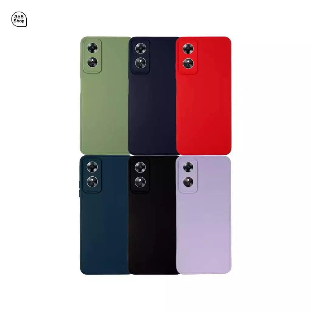 เคสTPUสีพื้นกำมหยี่กันกล้อง สำหลับรุ่น OPPO - A15 A15s A16 A17 A17k A18 4g A31 A38