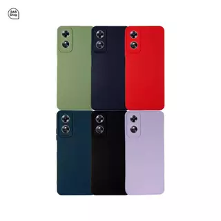 เคสTPUสีพื้นกำมหยี่กันกล้อง สำหลับรุ่น OPPO - A15 A15s A16 A17 A17k A18 4g A31 A38