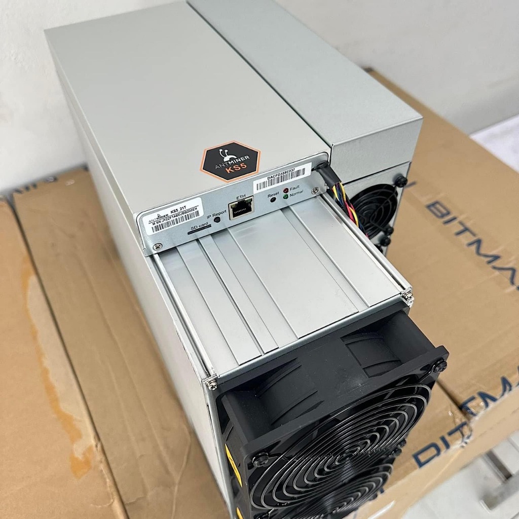 Antminer KS5 Pro (21Th)รายได้เดือนละ4500บาท สินค้าพร้อมส่งมือ2