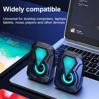 【COD】ลำโพงพิวเตอร์ รุ่น X2 พร้อมไฟ RGB ลำโพงเบสหนักๆ เบสดีๆ ลำโพง ใช้งานได้กับโน๊ตบุ๊คแล็ปท็อป ของแ