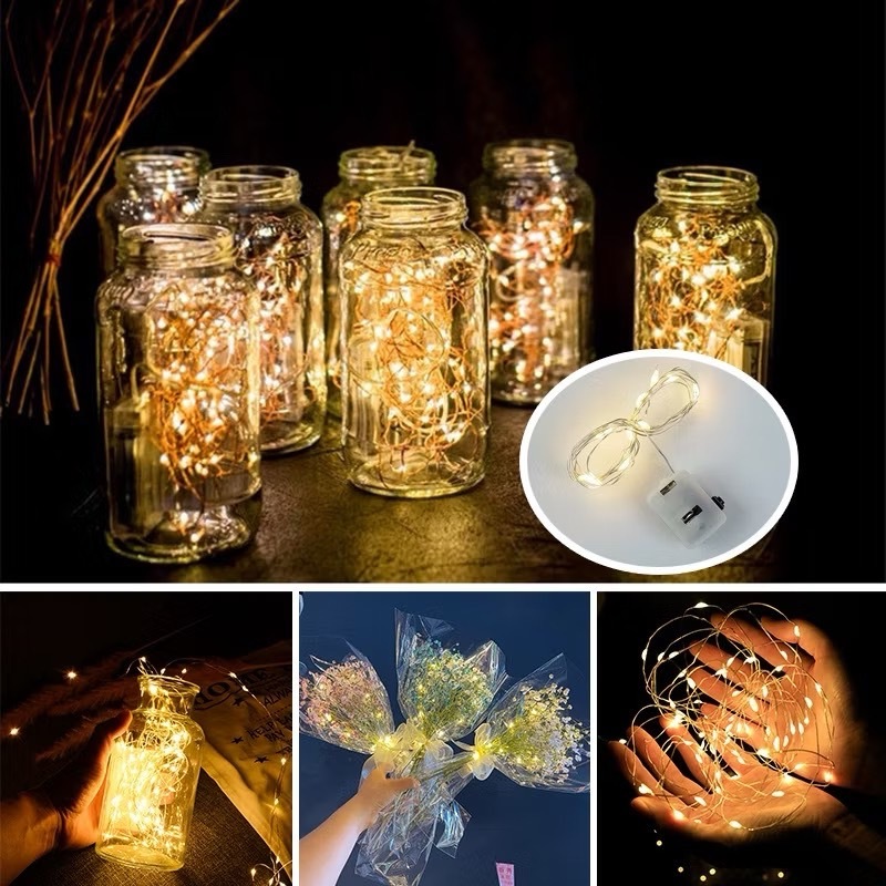 ไฟประดับราคาถูก กระพริบ LED   ลวดทองแดงสําหรับตกแต่งเทศกาลต่างๆ - รูปที่ 2