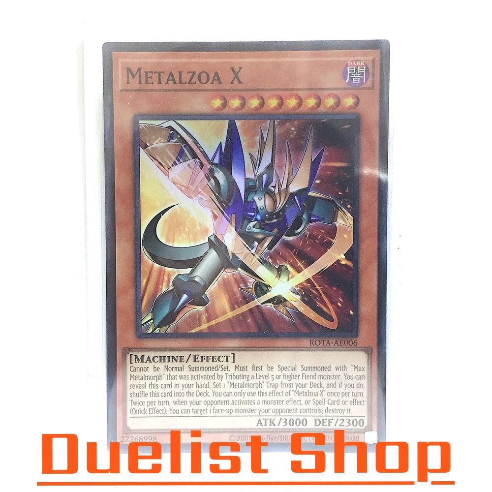 Metalzoa X (SR) Monster Dark Level8 [Machine/Effect] ชุด ROTA-AE006 การ์ดยูกิโอ (Yu-Gi-Oh!) OCG Asia