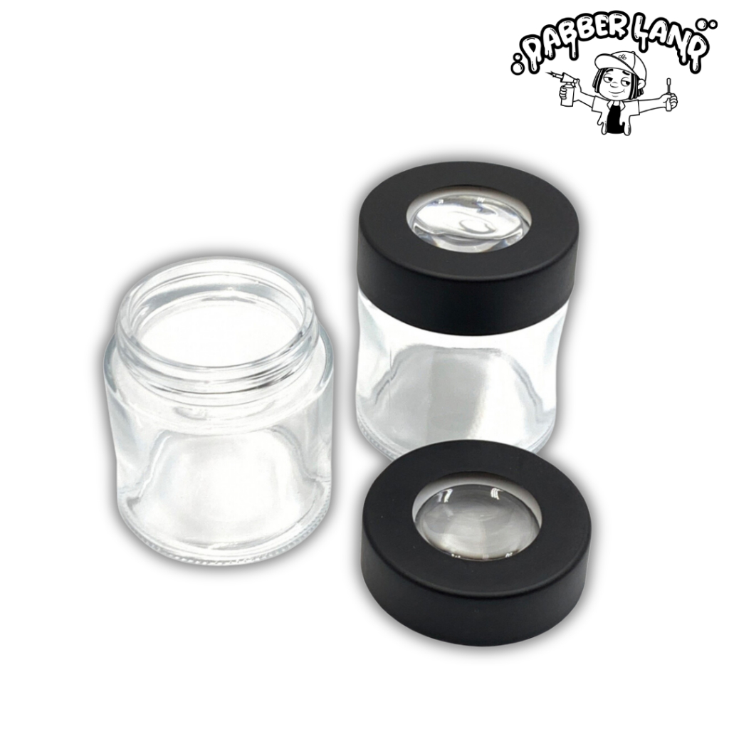 กระปุกโหลใส พร้อมแว่นขยาย ขนาด 3 oz. / 4 oz. Storage Jar with Magnifying Glass Size 3 Oz. / 4 Oz.