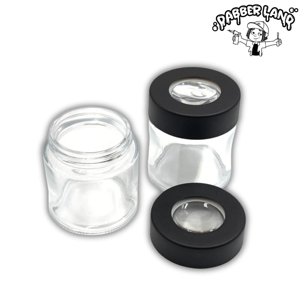 กระปุกโหลใส พร้อมแว่นขยาย ขนาด 3 oz. / 4 oz. Storage Jar with Magnifying Glass Size 3 Oz. / 4 Oz.