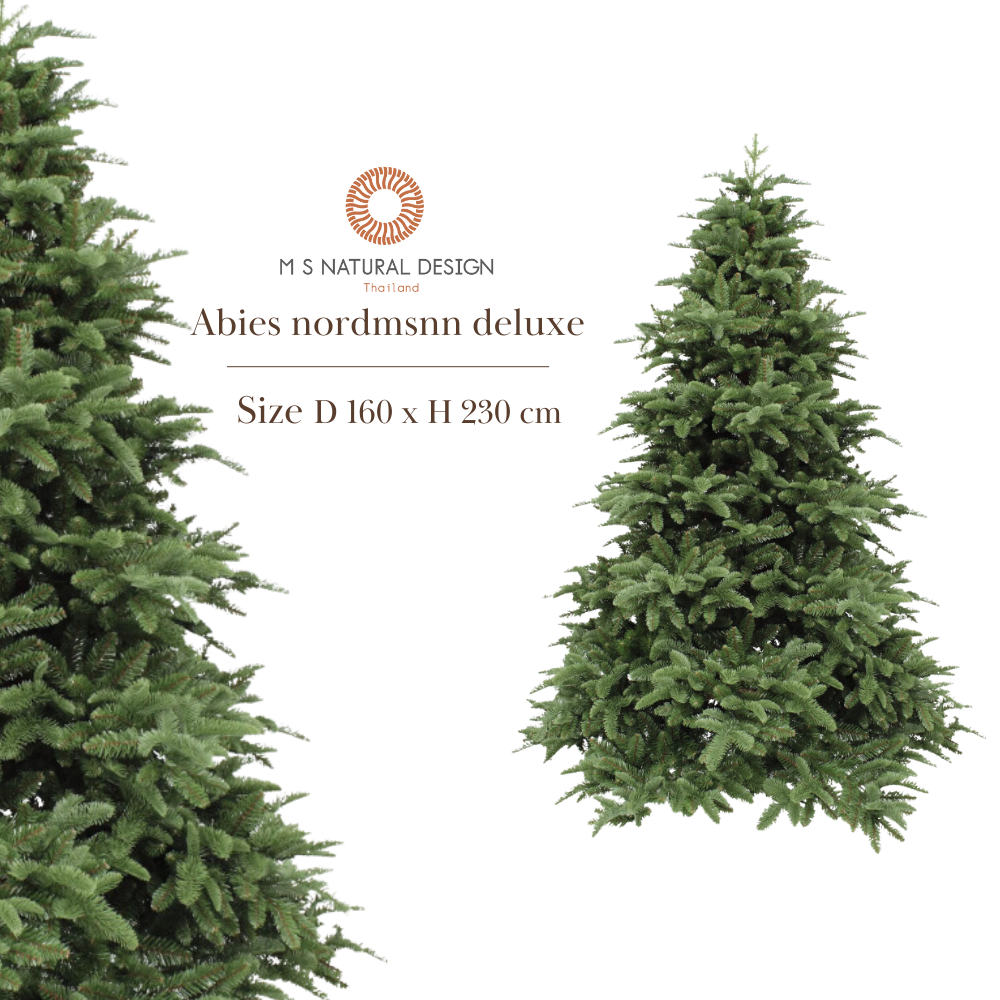 AND-G230 Abies Nordmann deluxe 7.5' (D160 x H260 cm.) - Artificial Christmas Tree ต้นคริสต์มาส