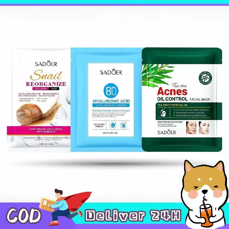 Dogegg🐶มาส์กหน้าสูตรใหม่ มาส์กหน้าพรีเมี่ยม มาส์กหน้า มาส์กให้ความชุ่มชื้นผิวหน้า/พร้อมส่ง/Cod/สว่างใส