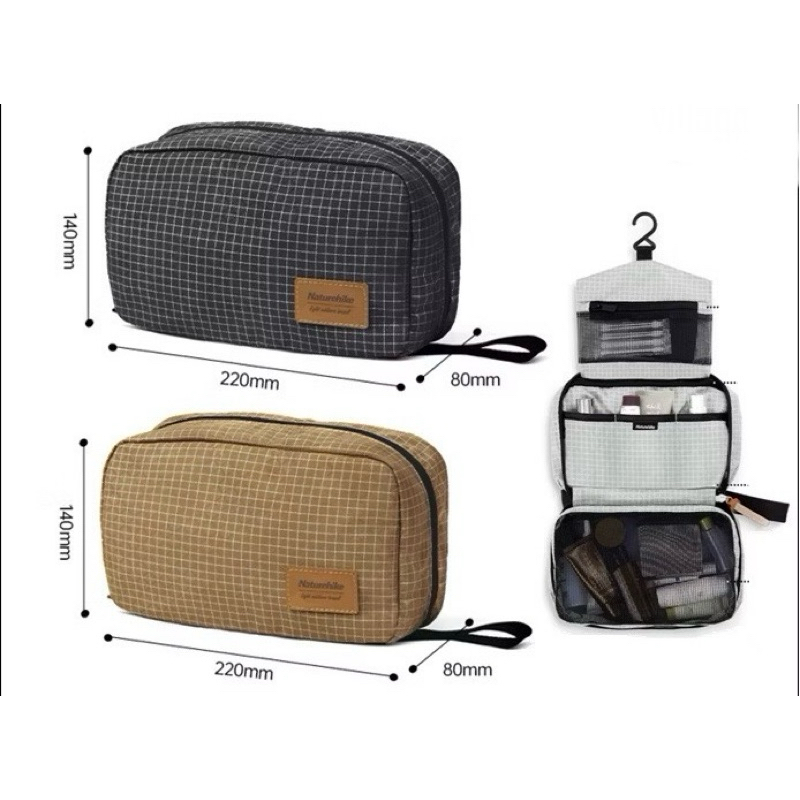 Mobi Garden กระเป๋าใส่เครื่องอาบน้ำ สำหรับใส่อุปกรณ์ หรือเครื่องสำอาง  มีที่แขวนในห้องน้ำ น้ำหนักเบา กันน้ำ พกพาสะดวก