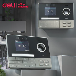 Deli เครื่องสแกนลายนิ้วมือ สแกนหน้า ดึงข้อมูลจากUSB มีภาษาไทย เครื่องลงเวลา Attendance Machine