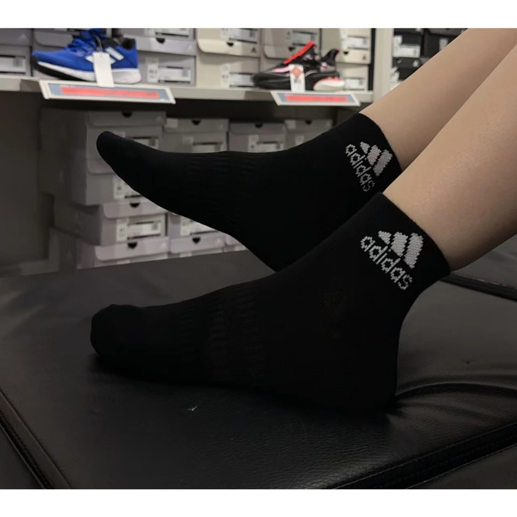 ถุงเท้าADIDASข้อกลาง ( คละสี 5คู่1กล่อง) ถุงเท้าลำลอง สำหรับใส่วิ่ง ใส่ออกกำลังกาย ผ้าหนานิ่มไม่บาง ใส่สบาย - รูปที่ 7