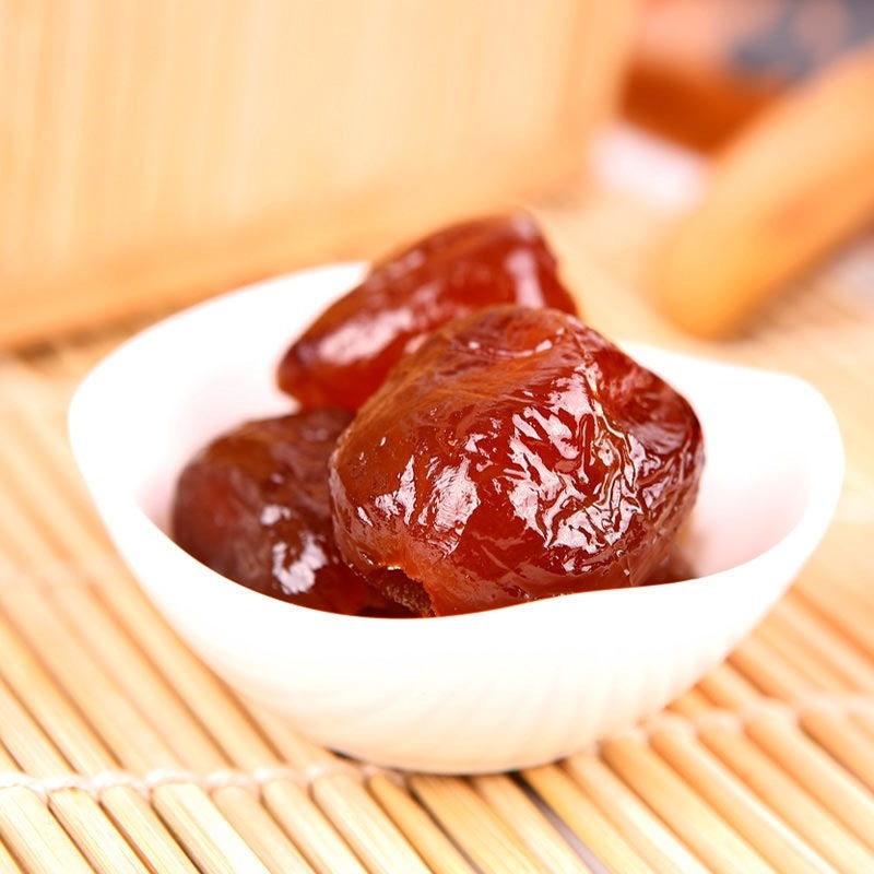 พุทราเชื่อม  1000g ขนมผลไม้อบแห้ง ผลไม้เชื่อม พุทราจีนเชื่อม