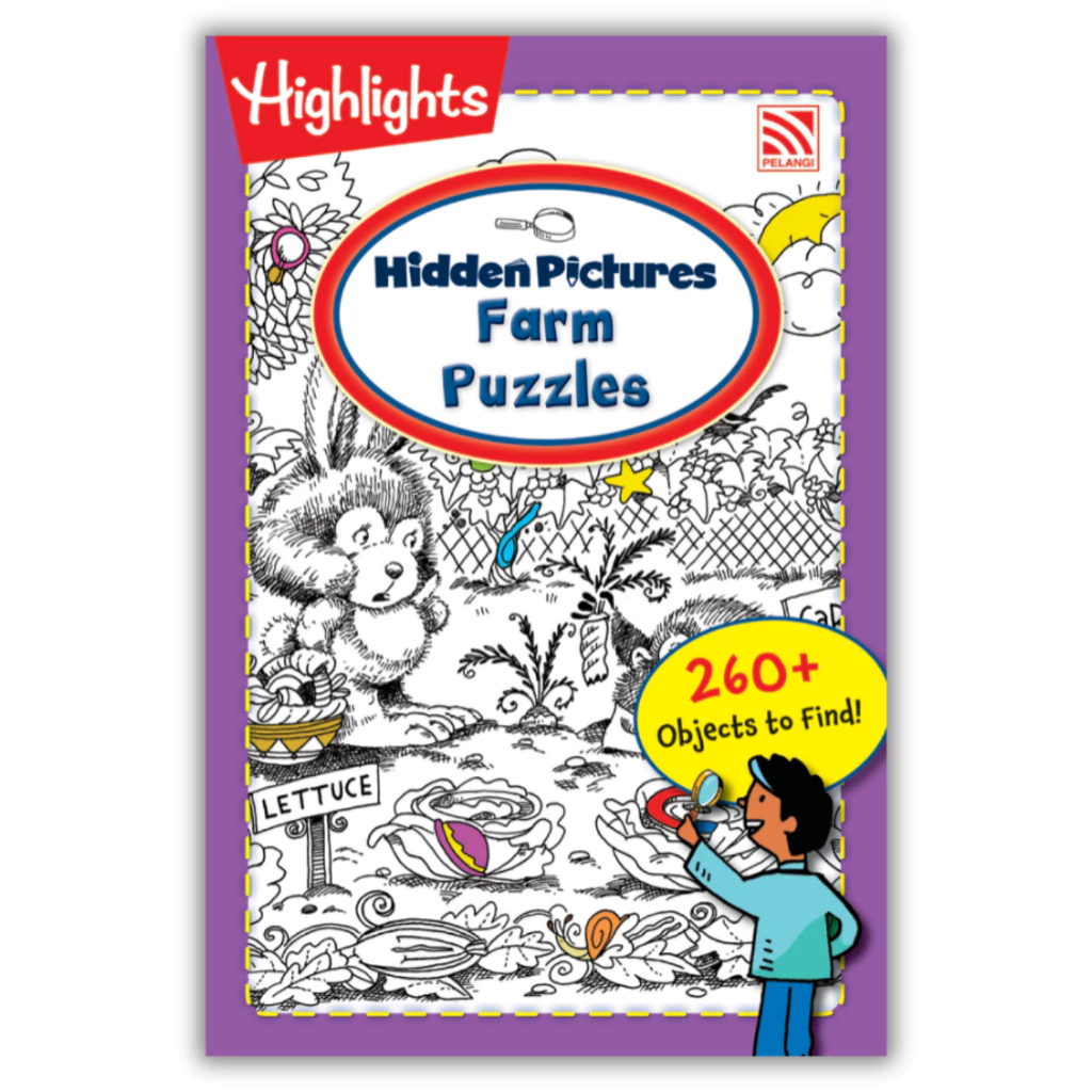 หนังสือแบบฝึกหัด Hidden Pictures - Farm Puzzles