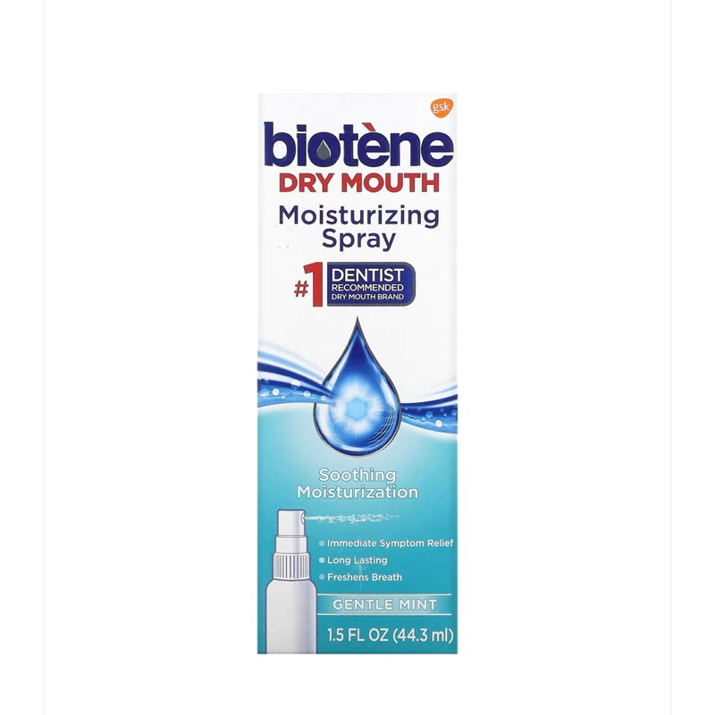 Biotene ไบโอทีน น้ำลายเทียม Moisturizing spray ให้ความชุ่มชื้นในช่องปาก น้ำลายน้อย หมดอายุ 2028