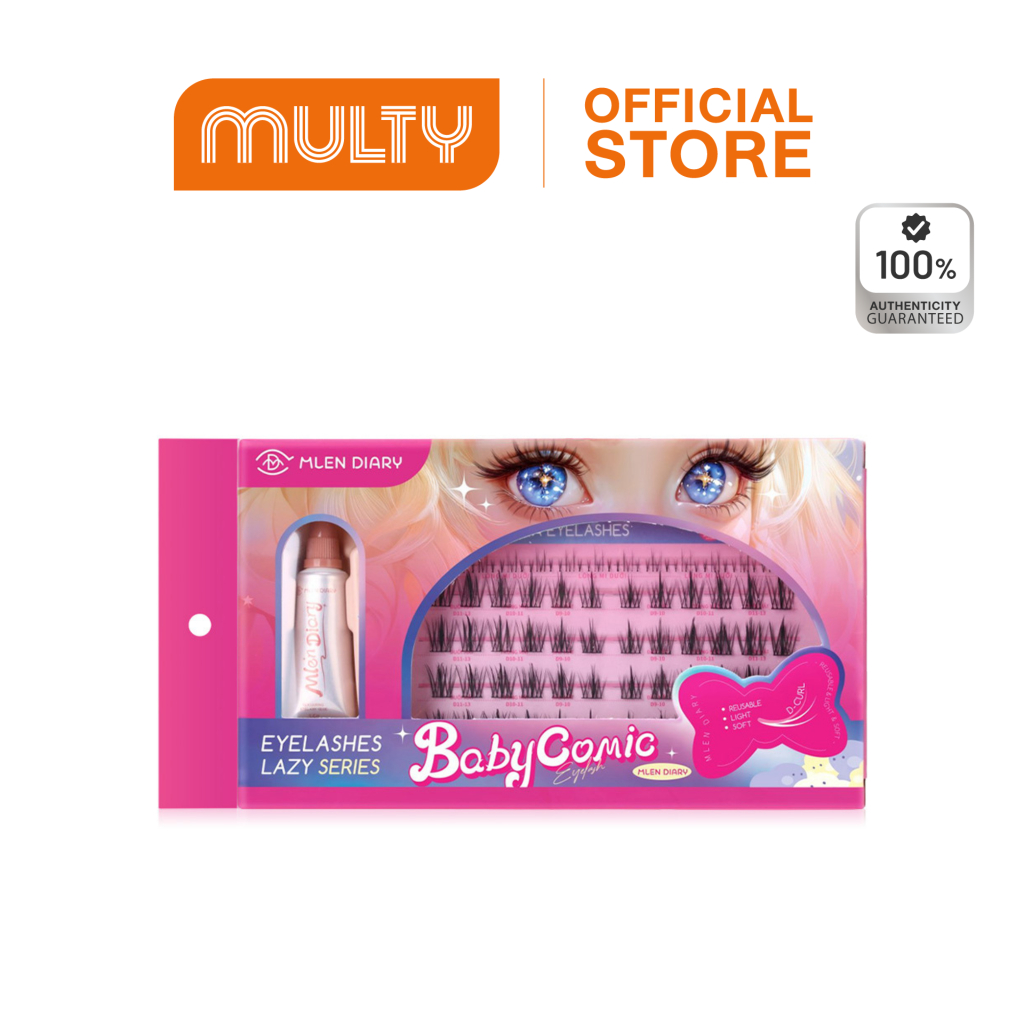 Mlen Diary Eyelashes Lazy Series 5 rows &10 rows รุ่น Baby Comic