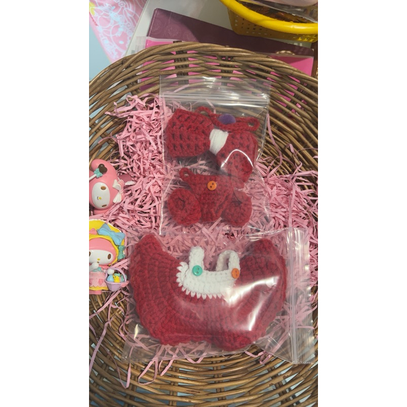 ชุดบู้ถักด้วยไหมพรม 4ply 💞