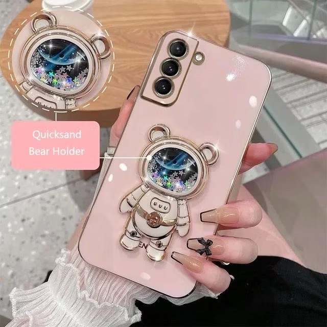 เคส อวกาศตู้น้ำ ตั้งได้ สำหรับรุ่น Samsung S24FE เคสโทรศัพท์ กันกระแทก เคสนิ่ม สีพาสเทล