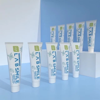 Lab Smile Dental ไซส์เล็ก - ยาสีฟันแลบสไมล์ขนาด 7g 10 หลอด ดูแล เหงือก กลิ่นปาก ป้องกัน ฟันผุ