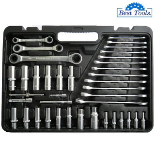 EURO KING TOOLS ชุดบล็อค 150 ตัวชุด สินค้ามาตรฐานเยอรมัน เหล็กคุณภาพดี CR-V แข็งแรง ทนทาน ชุดอุปกรณ์เครื่องตามรูปภาพ ได