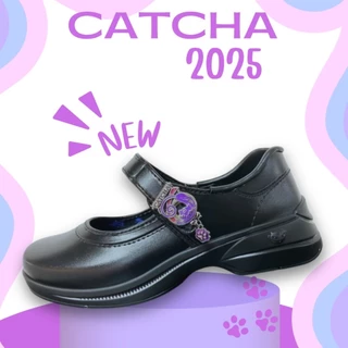 🌟ลูกค้าใหม่ 1 บาท💯 CATCHA รองเท้านักเรียนหญิง รุ่นใหม่ล่าสุด ปี2025 รุ่นส้นสูง1.5นิ้ว ไซส์31-42 🌟