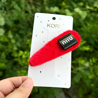 A1102 กิ๊บแบรนด์ แฟชั่น แดง ขาว ไม่มีแผง พร้อมส่งในไทย