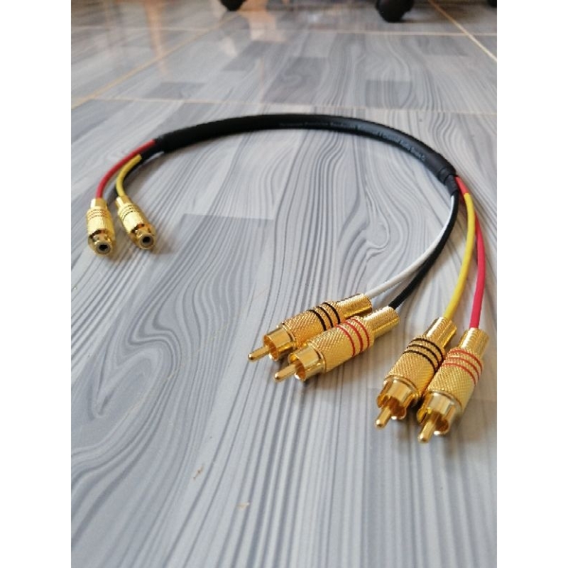 สาย​ RCA​สัญญาณ​เสียง​แบบ2ออก4