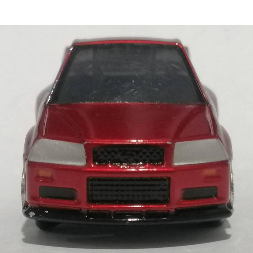 โมเดลรถ Chibikko Choro Q Nissan Skyline GT-R R34 Race Car Red Mini Car No Package ขนาด 4 X 2.7 CM.