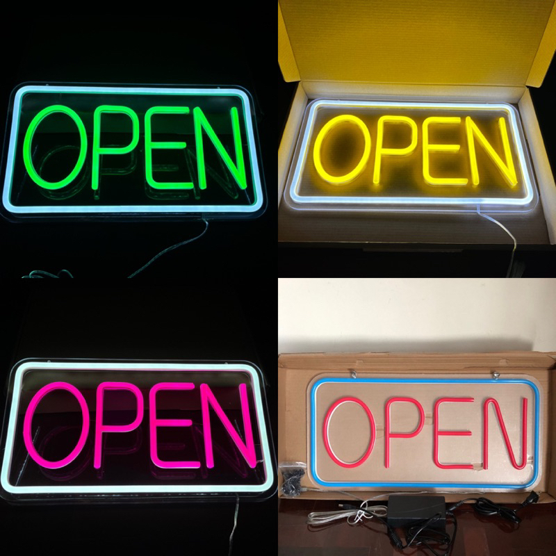 ป้ายไฟ ป้ายไฟร้าน ป้ายไฟตัวอักษร ป้ายไฟled ป้ายไฟopen ขนาด42x23cm790บาท