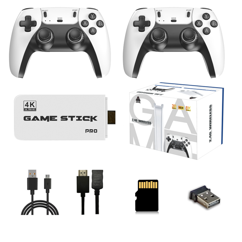 game stick เกม HDMI 4K เครื่องเล่นเกมย้อนยุค ที่จับเกมบลูทูธ 64Gb ในตัวมี 20,000+ เกมส์ต่อทีวี เกม - รูปที่ 3