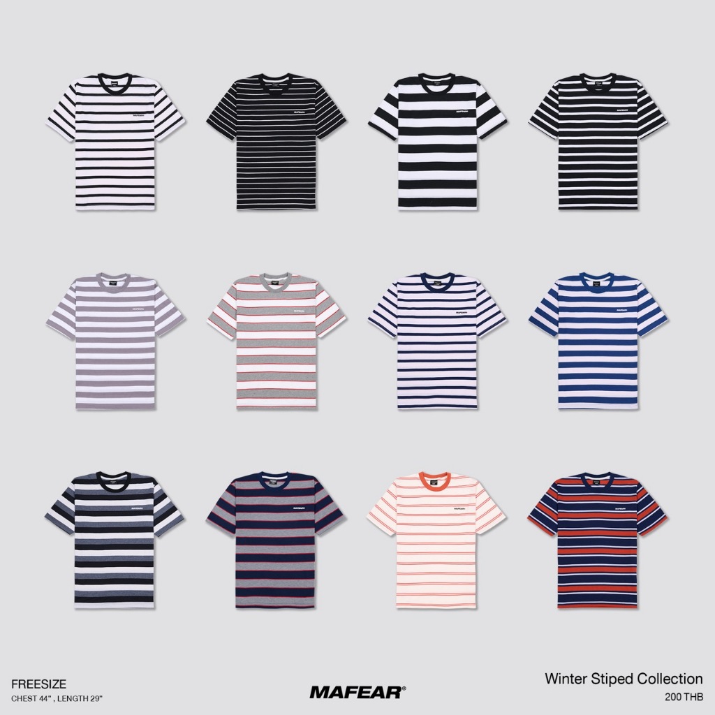 เสื้อยืดลายทาง MAFAER - " STRIPED TEES "