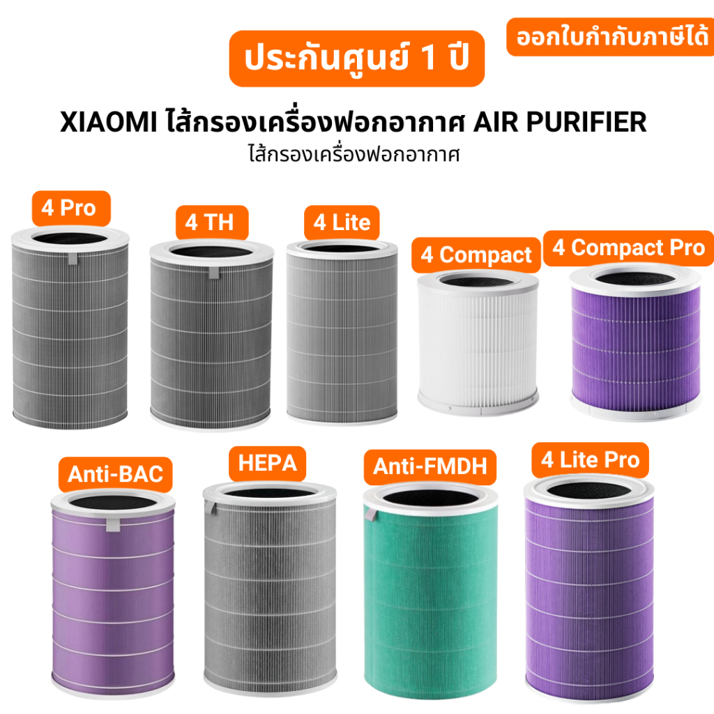 XIAOMI ไส้กรองเครื่องฟอกอากาศ filter puirfier ไส้กรองเครื่องฟอก เครื่องฟอกอากาศ Xiaomi