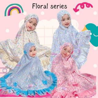 ชุดละหมาดสำหรับเด็กรุ่น Floral ลายดอกไม้