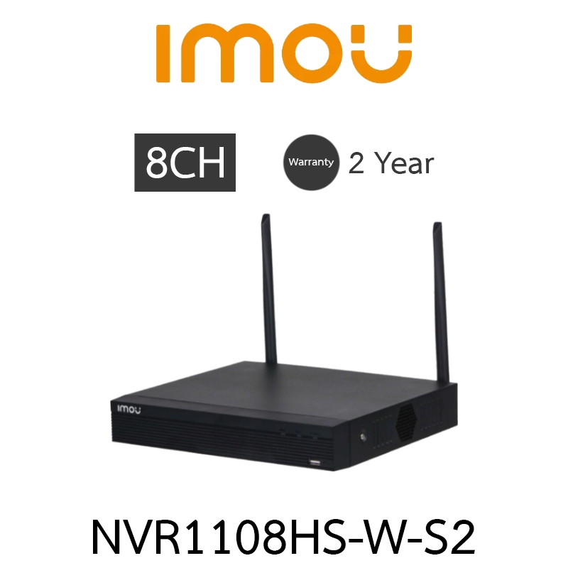IMOU เครื่องบันทึกภาพกล้องวงจรปิด WIFI 8CH (สำหรับกล้อง WIFI) รุ่น NVR1108HS-W-S2