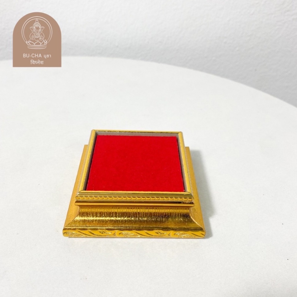 BC12-21 ฐานรองพระกรอบไม้ทองแต่งลาย ราคา ถูกที่สุด ดีลบีเคเค แกลเลอรีภาพที่ 7