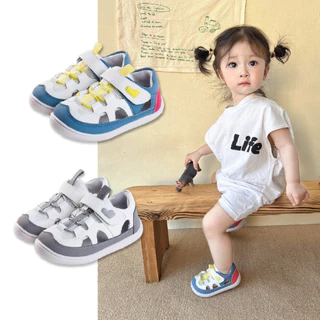 Littlebluelamb รุ่นโลมาขายดี🐬รองเท้าเด็กหัดเดิน ใส่ง่าย แห้งไว ระบายอากาศดี BBB23203-261 รองเท้าเด็กเพื่อสุขภาพ