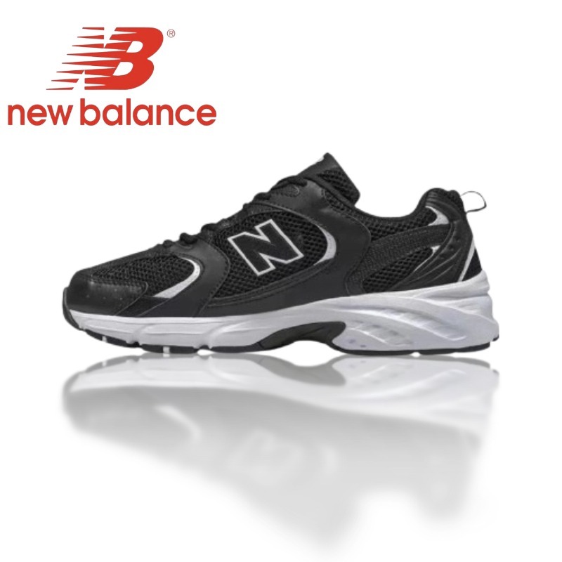 New Balance MR530SDรองเท้าผ้าใบสีดำและสีขาวของแท้ 100%