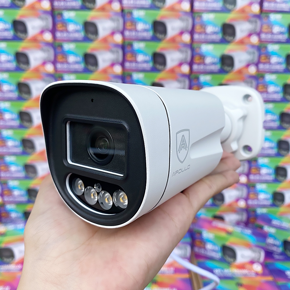 Apollo APL-IPC-A151MS-U กล้องวงจรปิด CCTV IP Camera 5MP AI มีไมค์ในตัว ภาพสี 24ชม. กล้อง POE