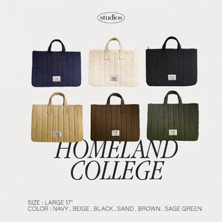 รุ่นใหม่ ! HOMELAND - กระเป๋าสำหรับใส่ Laptop ด้านในมีช่อง / ซิปปิด (Large 17 นิ้ว) มี 6 สี