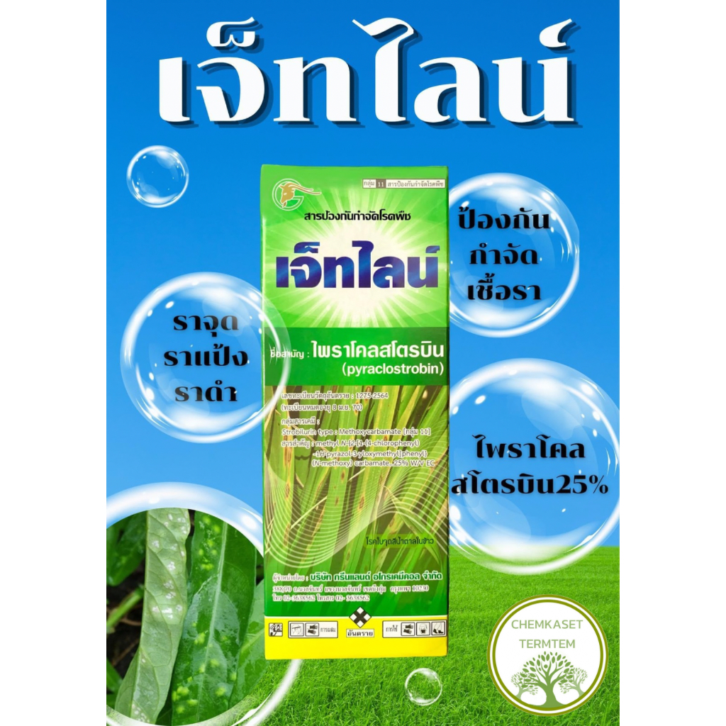 เจ็ทไลน์(สารตัวเดียวกับ เฮดไลน์)ไพราโคลสโตรบิน 25% W/V EC(500 ซีซี)
