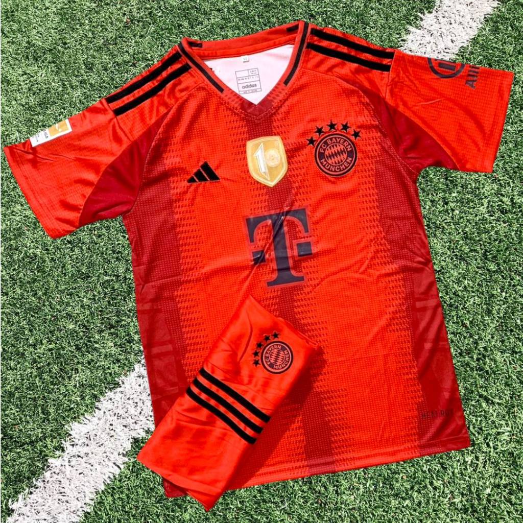 ชุดฟุตบอล (เสื้อพร้อมกางเกง) ทีม บาเยิร์น มิวนิค ชุดสาม เกรดแฟนบอล 2024/2025 Full Option